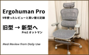 ErgoHuman 9-Year Review: Side-by-Side Photo Comparison with the New Model!