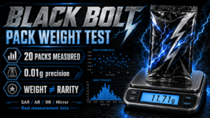 Japanese Black Bolt Pack Weight Test | 20 Packs Measured for SAR, AR, RR & Mirror Cards