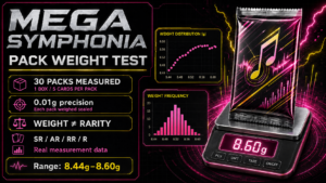 Japanese Mega Symphonia Pack Weight Test | 30 Packs Measured for SR, AR & RR