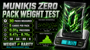 Japanese Munikis Zero Pack Weight Test | 30 Packs Measured for SR, AR, RR & R